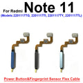 Fingerprint Sensor Flex Cable For Xiaomi Redmi Note 11 11 Pro 11Pro Plus 4G 5G Fingerprint Sensor Power Button Flex Ribbon Parts