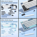 KBDiy GMK Blue Samurai Keycap Cherry Profile Double Shot PBT ISO Keycaps For Gamer Mechanical Keyboard Kit Gaming Point Key Cap