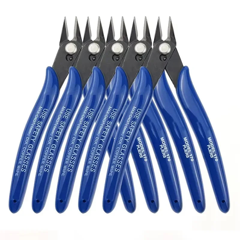Carbon Steel Diagonal Pliers – Wire & Cable Cutters for Electronics, Soft Copper, Jewelry Repair