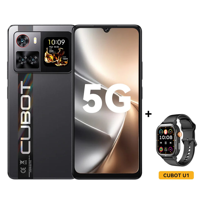 6.88-Inch Android Smartphone 5G Cubot X100, Dimensity 7025, 6nm, 2.5GHz, 16GB(8+8), 256GB, 64MP Camera, 5100mAh Battery, NFC