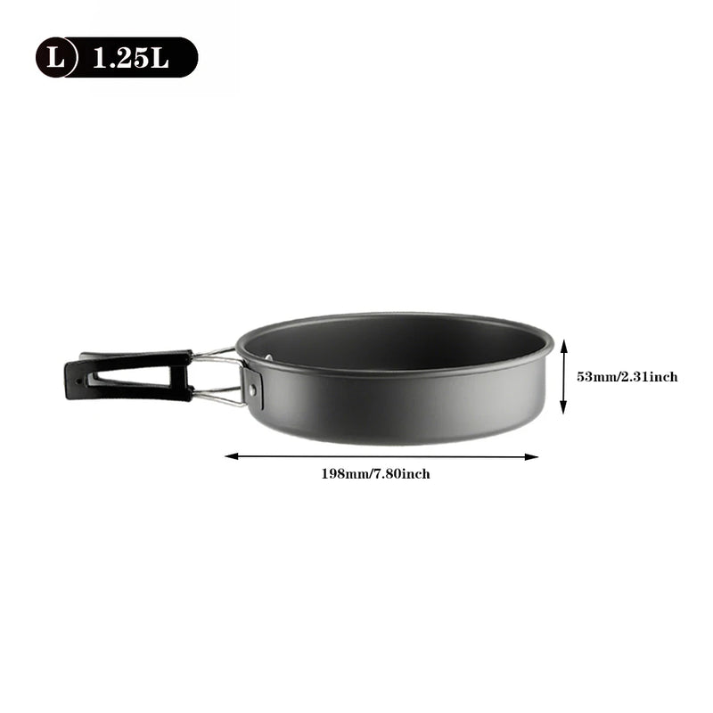 Pandatour Camping Folding Aluminum Frypan Non - stick Pan - View 8 | SAMAG