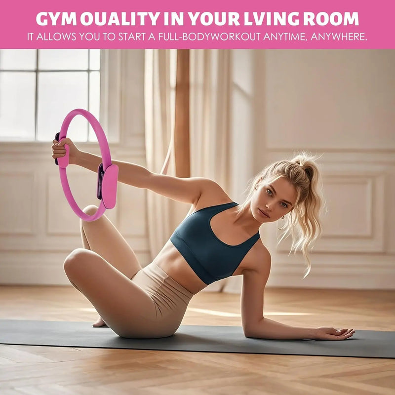 7Piece Pilates Basic Set Fitness Ball Elastic Stretch Belt Back Shaping Muscle Training Fitness Yoga Equipment