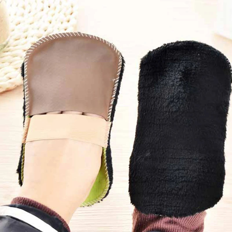 Not Damage The Upper Cleaning Tools Plush Shoe Cleaning Cloth Reusable Shoe Cleaner Rags Leather Fabric Care Shoes Care