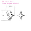 VENTFILLE 925 Sterling Silve Star Hoop Earring for Women Zircon Geometry Wide Office Versatile Jewelry Birthday Gift Dropship