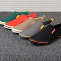 Men's Breathable Canvas Slip-On Casual Sneakers New Style Basic Pedaling Lazy Summer Loafers Comfortable Male Footwear