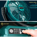 12 Inch Electric Fan 3 Speed Adjustable Outdoor Camping Table Portable Air Circulators For Makita 18V - View 6 | SAMAG