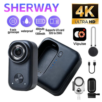 4K HD Motorcycle Mini Camera Magnetic 6-axis EIS Wifi | SAMAG