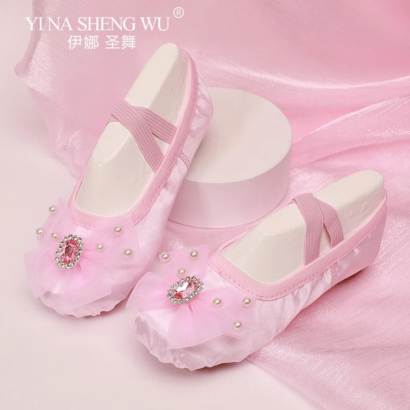 Dance Shoes for Women with Soft Soles Children's Classical Ballet Dance for Girl Dance Shoes for Dancing Practice Cat Claw Shoes