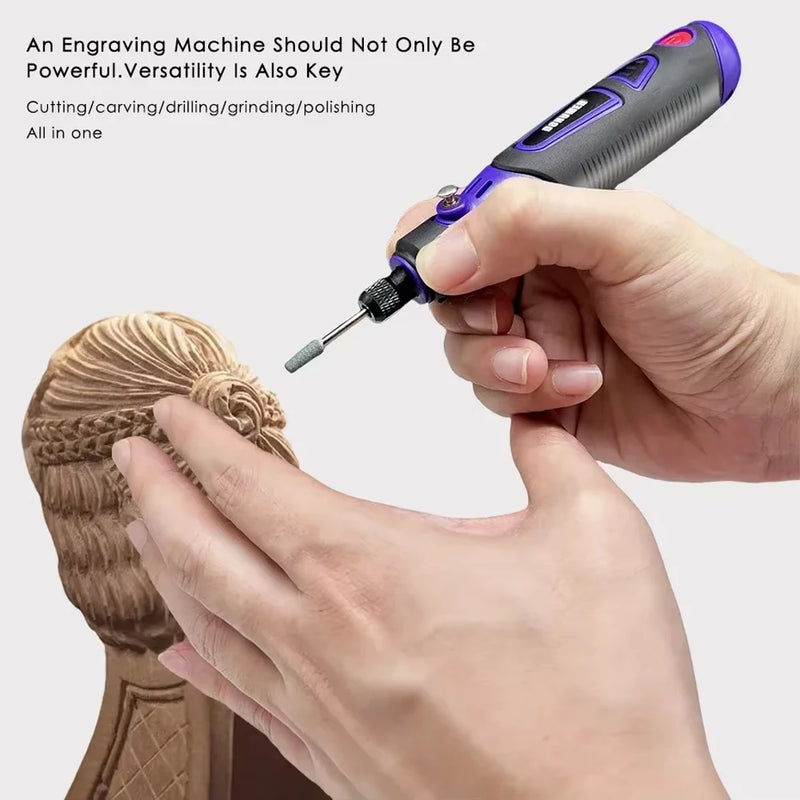 Mini Electric Drill Multifunctional Grinder 3 - Speed USB Power Tool with Engraving Pen and Accessories Set - View 6 | SAMAG
