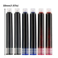 10PCS/Set Simple 3.4mm Caliber Ink Cartridge Blue/Red/Black Plastic Material Fountain Pen Refill Simple Design Pen Ink Students