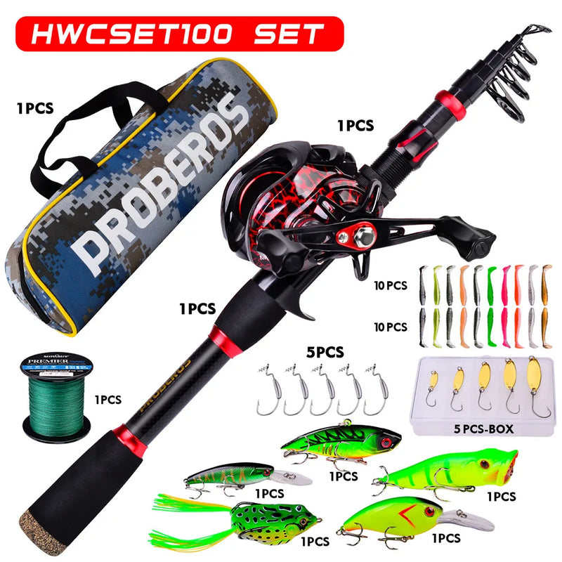 Carbon Fiber Long Casting Baitcasting Sea Rod Reel Combo | SAMAG