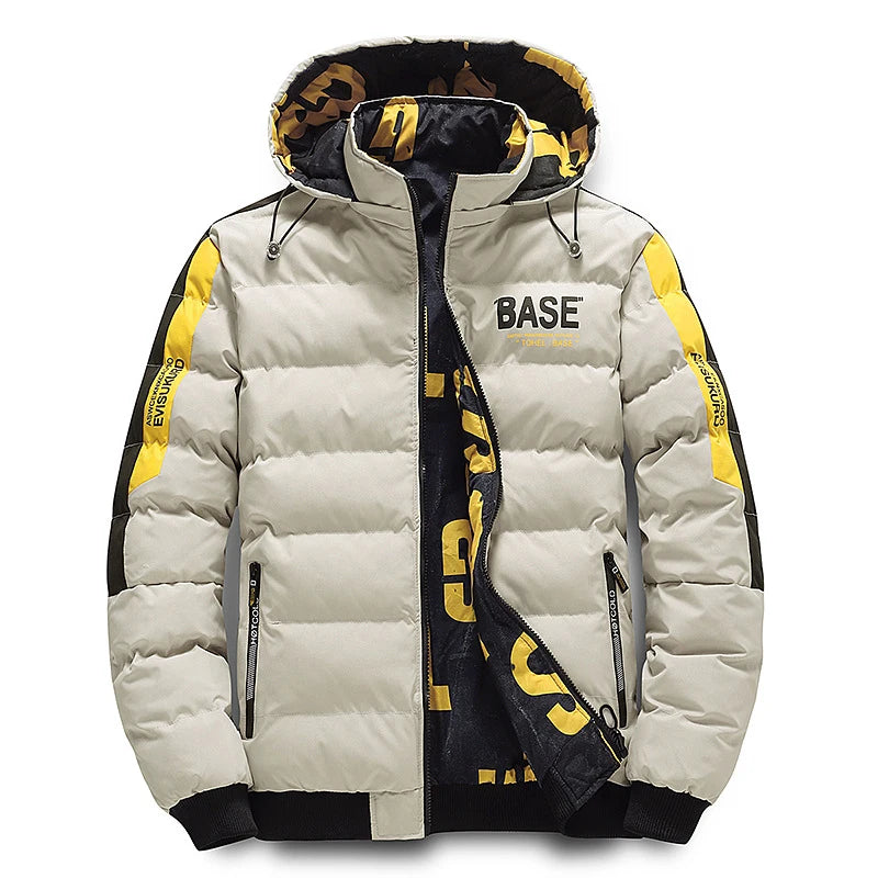 DIMUSI Winter Men Padding Jacket Fashion Male Thicken Down Thermal Parkas Casual Outwear Windbreaker Hooded Coats Man Clothing