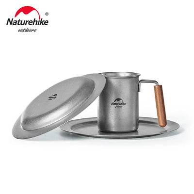 Naturehike Outdoor Tableware Stainless Steel Plate Bowl | SAMAG