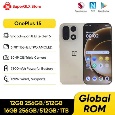 Chinese Version OnePlus 15 Unlocked 5G Smartphone | SAMAG