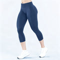 KEEP THAT PUMP Yoga Capri Pants Women's Gym Leggings Workout Low Waist Seamless Fitness Clothes Printed Lifting Hip Pant