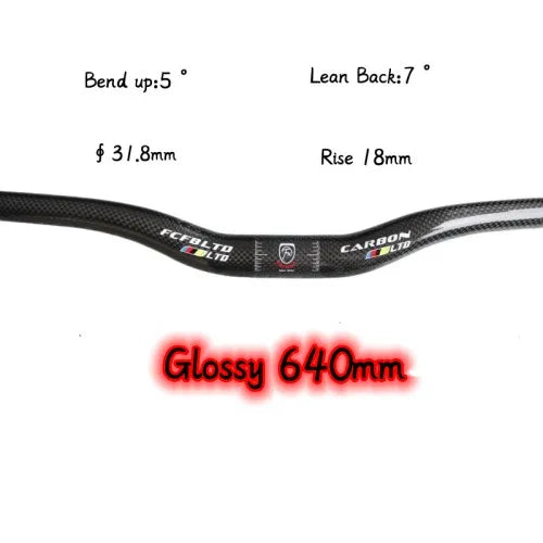 Carbon handlebar MTB Flat Or Rise 31.8*380 - 760mm matte - View 6 | SAMAG