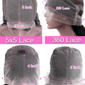 40 46 Inch 200 Density Frontal Wig For Black Women Brazilian Wigs Human Hair 5x5 Bone Straight HD Transparent Lace Front Wigs