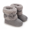 Winter Rubber Sole Baby Girls Boots Cute Bow Warm Plush - View 9 | SAMAG