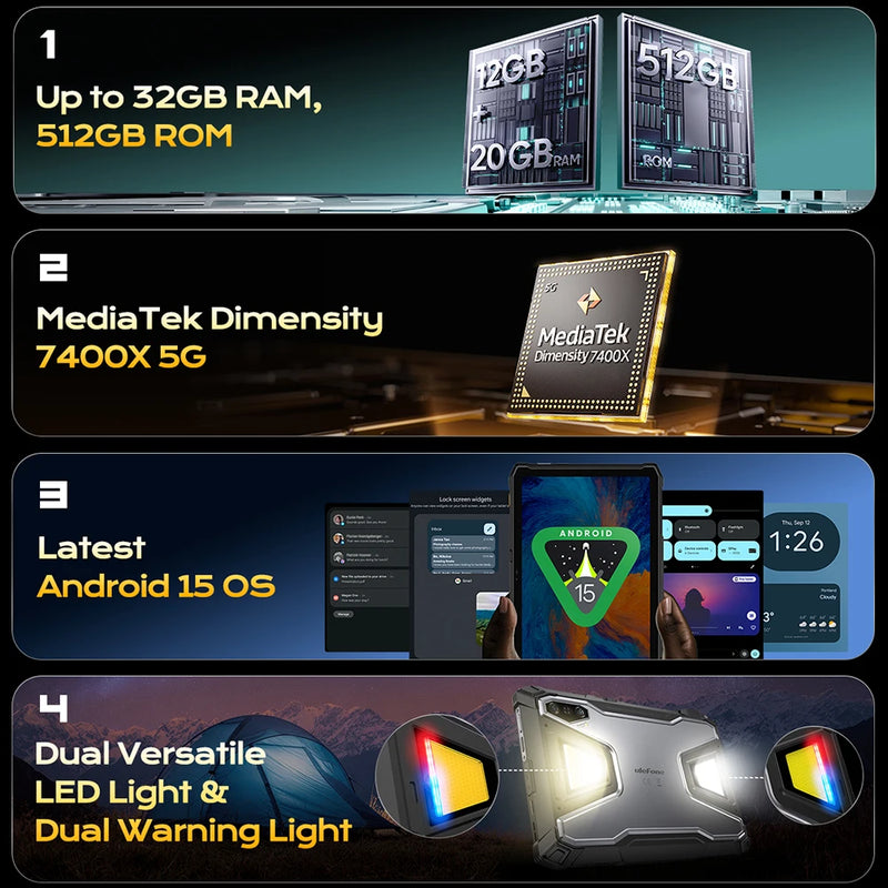 Ulefone Armor Pad 5 Ultra 5G Rugged Tablet Portable - View 5 | SAMAG