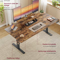VASAGLE Height Adjustable desk Flexible Mounted Display Stand Drawer Long Sitting Reminder For office