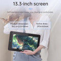 BOSTO BT-13HDK Portable Graphics Drawing Tablet 13.3 Inch H-IPS LED Screen Display Digital Art Drawing Pad 16K Pressure Level