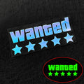 WANTED Motorcycle Sticker Vinyl Waterproof Decal Adaptable Motorcycle / Body / Helmet Motorcycle Decoration Accessories