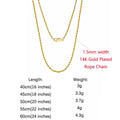 ORSA JEWELS Genuine 925 Sterling Silver Rope Chain Necklace Unisex 1mm 2mm 3mm Italian Twist Rope Chain Choker Gift 40-60cm SC29