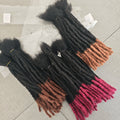 Dreadlocks Sister Locs Extensions Handmade Soft Crochet Brazilian Human Hair Braiding 10in Ombre Short Hair 10Strands/lot