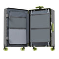 BunnyFly Suitcase Wide Handle Travel Suitcase Men 20 24  Carry-On Luggage Women PC Aluminum Frame Trolley Case
