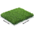 10 Pcs 12 Inchx12 Inch Grass Flooring Tiles Green Interlocking Grass Deck Tiles Turf Mat Grass Rug for Garden Lawn Patio Balcony