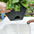 3 Pieces Window Box Planter Rectangle Plant Containers Decors with Drainage Holes Flower Pot Plant Pot for Outdoor Garden Home