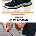 Work shoes for men, anti-shatter, anti-stab, anti-static, solid sole, all-season model