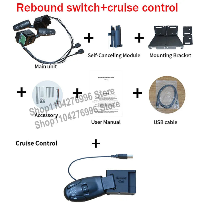 Racing Simulator Steering Wheel Turn Signal Wiper Automatic Rebound Off Cruise Ignition Switch For Logitech G25 G29 G27 G920