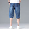 Summer Men's Thin Straight Denim Shorts Soft | SAMAG