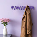 Wall Mounted Coat Rack Iron Clothes Hanger Modern Hall Wave Clothing Racks Aesthetic Wall Organizer Hook Living Room Furniture