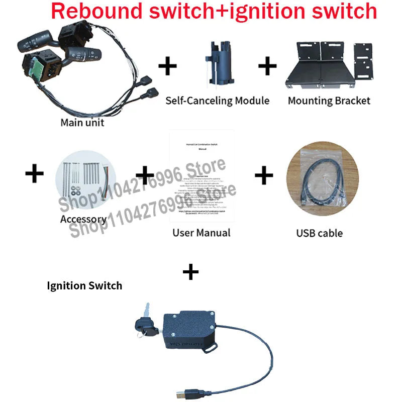 Racing Simulator Steering Wheel Turn Signal Wiper Automatic Rebound Off Cruise Ignition Switch For Logitech G25 G29 G27 G920
