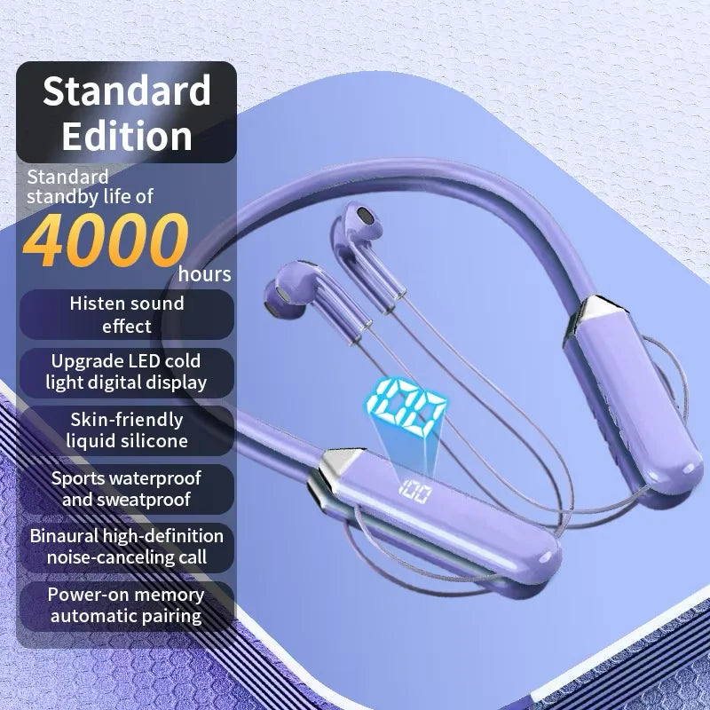 New Sport Wireless Headphone Neckband Earphone audífonos bluetooth inalámbrico freeshippings items ear buds for xiaomi huawei