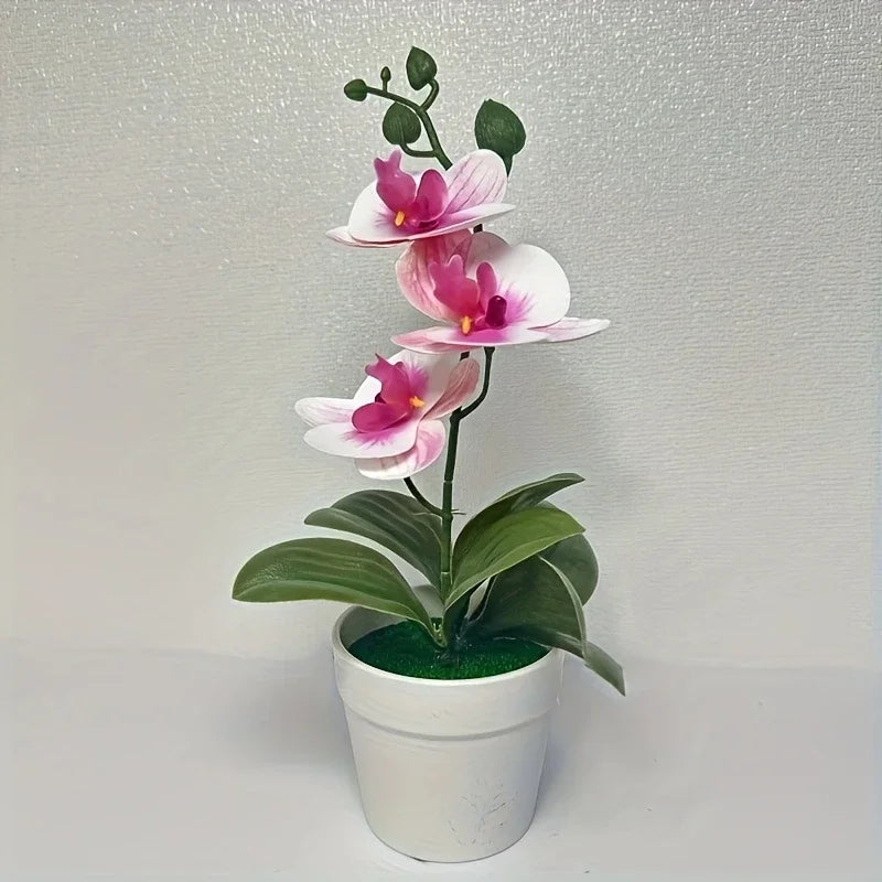 Artificial orchid, home/office decoration - display of living room dining table, entrance flower decoration, not easy to fade