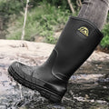 Men's Waterproof Rain Shoes Kitchen Non-Slip Rain Boots Mid-Calf Work Shoes Slip-On Casual Waterproof Outdoor Fishing Boots