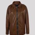 Mauroicardi Spring Autumn Cool Luxury Short Black Soft Light Pu Leather Jacket Men Zipper Casual Mens Jackets and Coats Fashion
