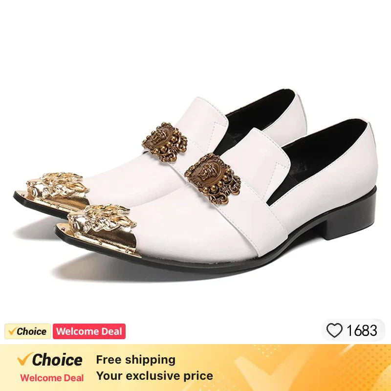 Crocodile Grain Men Shoes Pointed Iron Toe Leather Dress Shoes Black Lace-up Formal Business Shoes Men Zapatos Hombre