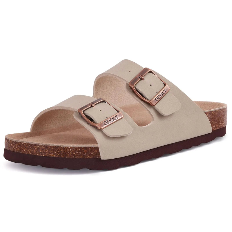 Evshine Women's Cow Suede Clogs with Arch Support Comfort Cork Footbed Mules Men Fashion Potato Shoes Genuine Cork Clogs Slipper