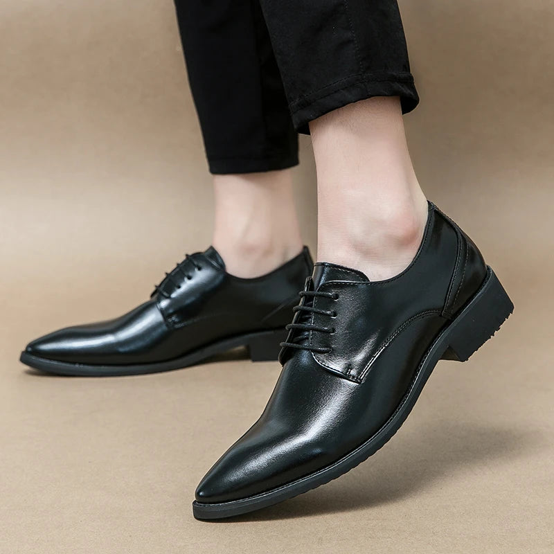 Men's Dress Shoes Party Formal Oxford Leather Shoes Men Classic Casual Business Leather Shoes Man Wedding Social Leather Shoes