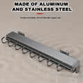 Multi - Purpose Sliding Hook Rail Top Mount Side Self Adhesive Drilling Dual Use Aluminum Stainless Steel - View 5 | SAMAG