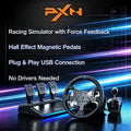 PXN V99 300mm Racing Wheel, Hall Effect Pedals, App Control, 6+1 Shifter, 3.2Nm Dual Motor Force Feedback