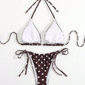 Sexy Polka Dot Print Micro Mini Bikinis Sets Two Pieces | SAMAG