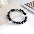 Natural Stone Beads Bracelet For Women Men Agate Crystal Quartzs Aquamarines Jades Jewelry Agates Elastic Bangle Bracelets 6 8mm