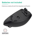 HOMEFISH Vertical Mouse Ergonomic 2.4GHz Wireless Optical Mice 3 Adjustable DPI 800/1200/1600 6 Buttons for Laptop PC Computer