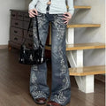 Jeans Women Y2k Pants Vintage Low Rise Bootcut Distressed Denim Trousers  Women  Design  Autumn Winter Fashion