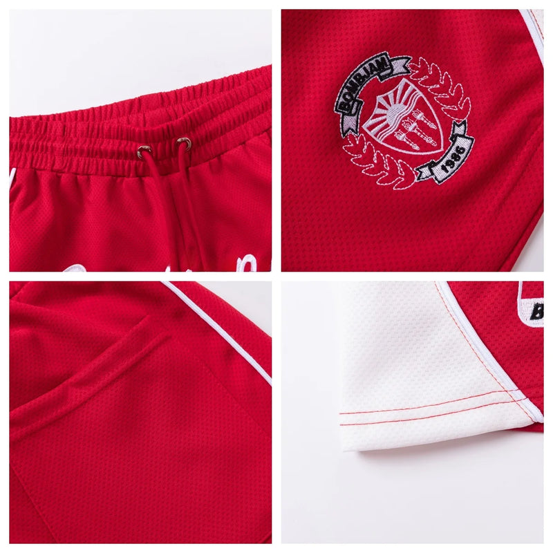 HTTAOSUP Heavyweight High Density Net Eye Basketball Shorts Men's Outdoor Wear American Style Training Fitness Casual Pants